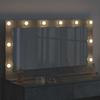 Rectangular Washbasin Mirror Concrete Grey 100 x 55 x 18 cm