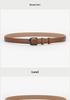 Women's Designer Versatile Black Leather Belt - Genuine High-Grade Cowhide, Unisex, Perfect for Jeans.
