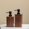 Wooden Soap Dispenser Refillable Hand Sanitizer Pump Bottle for Modern Bathroom Kitchen Home Decor Accessory
