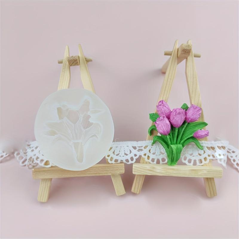 2 pezzi cornice per foto bouquet stampo in silicone cioccolato flip decorazione torta stampo da forno fai da te cornice per foto aroma gesso gocciolamento decorazione regalo stampo