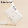 Baellerry Women Fashion Short Wallets Casual Tri-fold Coin Purse Double Zipper Card Holder Purses GZW