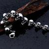 Men's Skull Design Bracelet Stainless Steel Link Chain Chunky Biker Jewelry Gothic Style Accessories for Everyday Wear