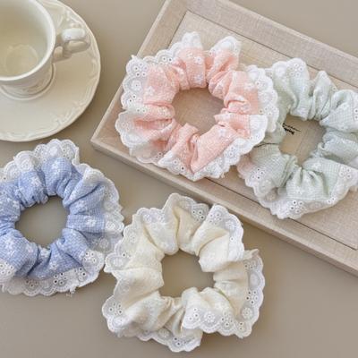 Accesorios para el cabello banda elástica lazo pequeño accesorios para mujer niña goma scrunchie coreano flor lindo kawaii dulces moda nuevo
