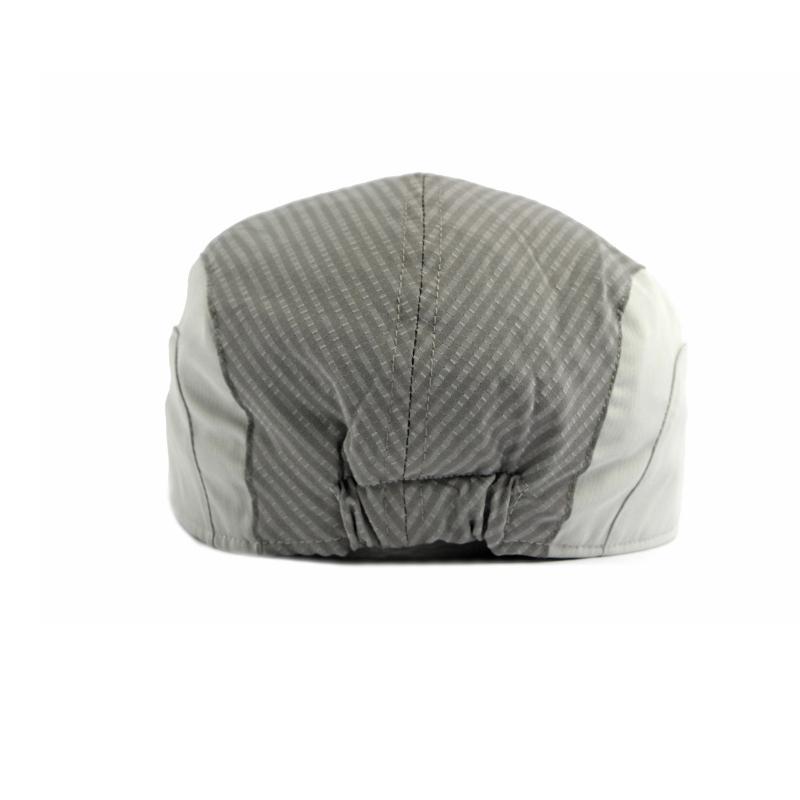 Spring Summer Thin Men's Forward Cap Quick-Drying Breathable Striped Newsboy Cap Retro Beret