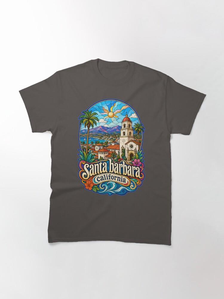 Barbara Santa Barbara California USA Stained Glass Art Classic T-Shirt
