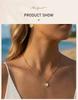 Vintage Heart Pendant Necklace Women Satellite Beads Chain Turquoise Love Necklace 18K Gold Plated Fashion Accessoreis
