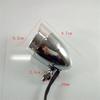 Motorcycle Chrome Bullet Rear Stop Tail Brake Light Cafe Racer Bobber Chopper