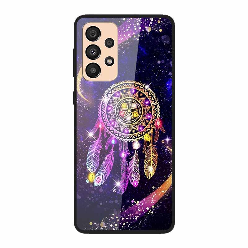 Case for Samsung A33 5G Cover Fashion Tempered Glass Phone Covers for Samsung Galaxy A33 A53 A73 5G Case Bumper A 33 Protective