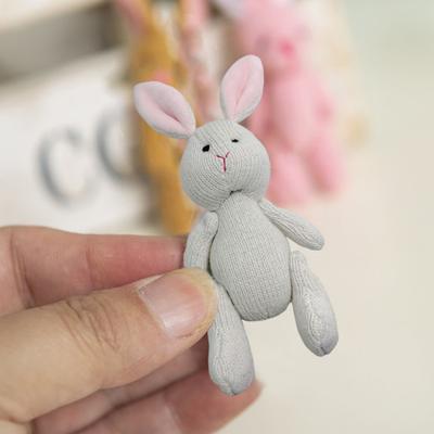 Waldorf Doll Rabbit Bear Plush Toy Handmade Soft Stuffed Animal for Kids Hypoallergenic Washable Imaginative Play Companion Doll