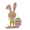 Easter Bunny 3D Figurine Painted Desktop Decoration