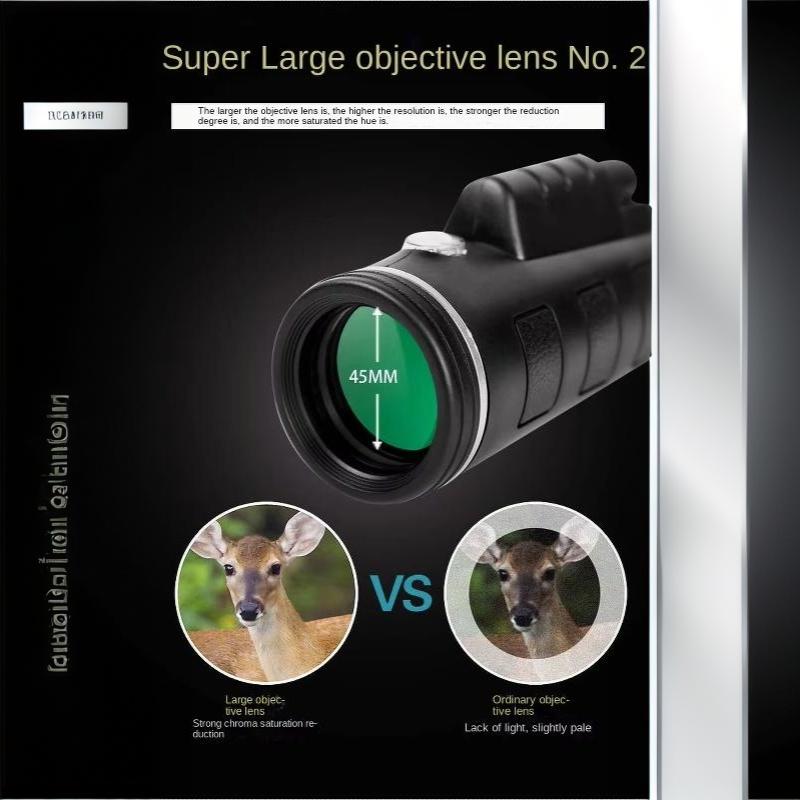 High Power Monocular Telescope BAK4 Prism IPX6 Waterproof Anti-Scratch for Bird Watching Hiking Camping Hunting