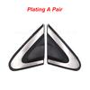 Car Black Front Window Triangle Plate Triangle Garnish Cover Panel Replacement 68083130AD 68083131AD For Dodge Dart 2012-2016