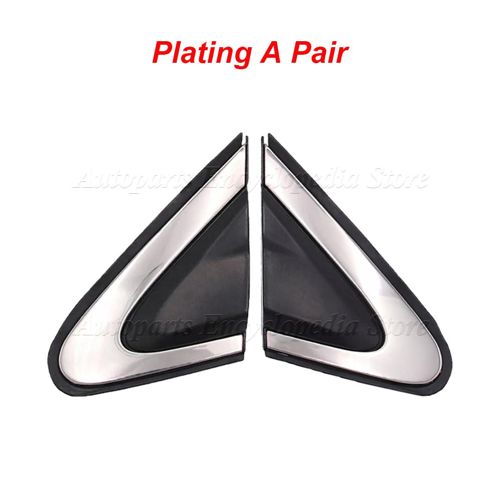 Car Black Front Window Triangle Plate Triangle Garnish Cover Panel Replacement 68083130AD 68083131AD For Dodge Dart 2012-2016