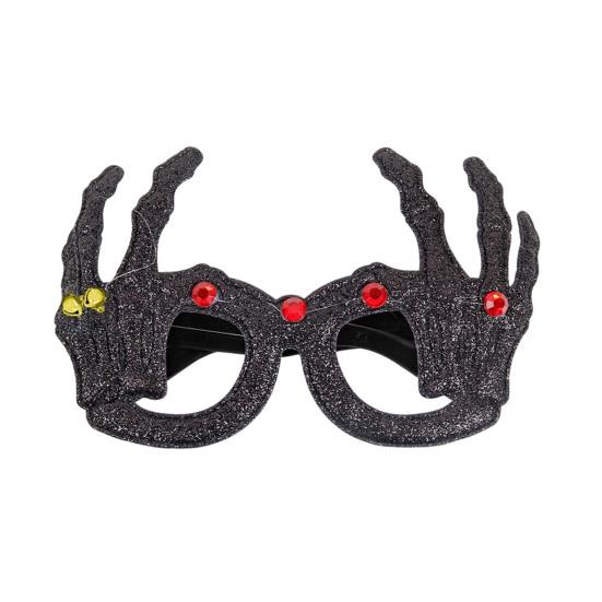 Durable Lightweight Festive Frames Halloween Pumpkin Glasses, Funny Eyewear for Kids Adults, Spooky Party Cute Ghost Eyeglass Photo Booth Props, Trick