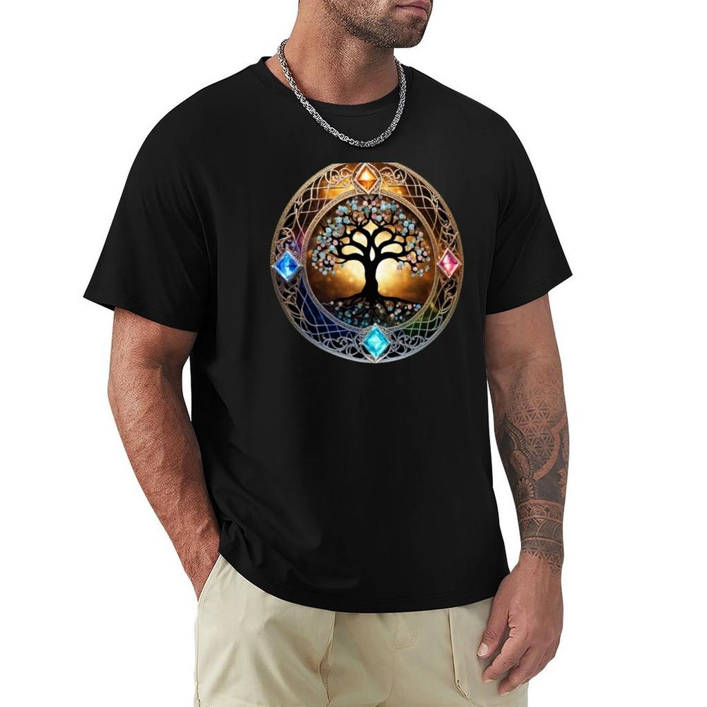 Luminous Spectrum Tshirt Basic Solid Color Short Sleeve Cotton Top
