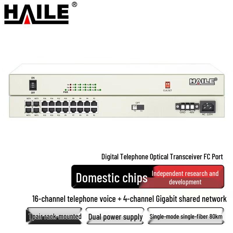 Haile Digital Phone Fiber Optic Multiplexer Series