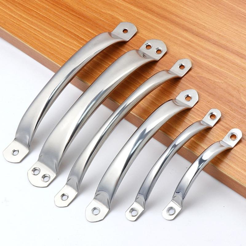 Round Tube Cabinets Handle Heavy Type Stainless Steel Pull For Furniture Drawer Door Chopping Board Simple Mounting Hardware Accessories