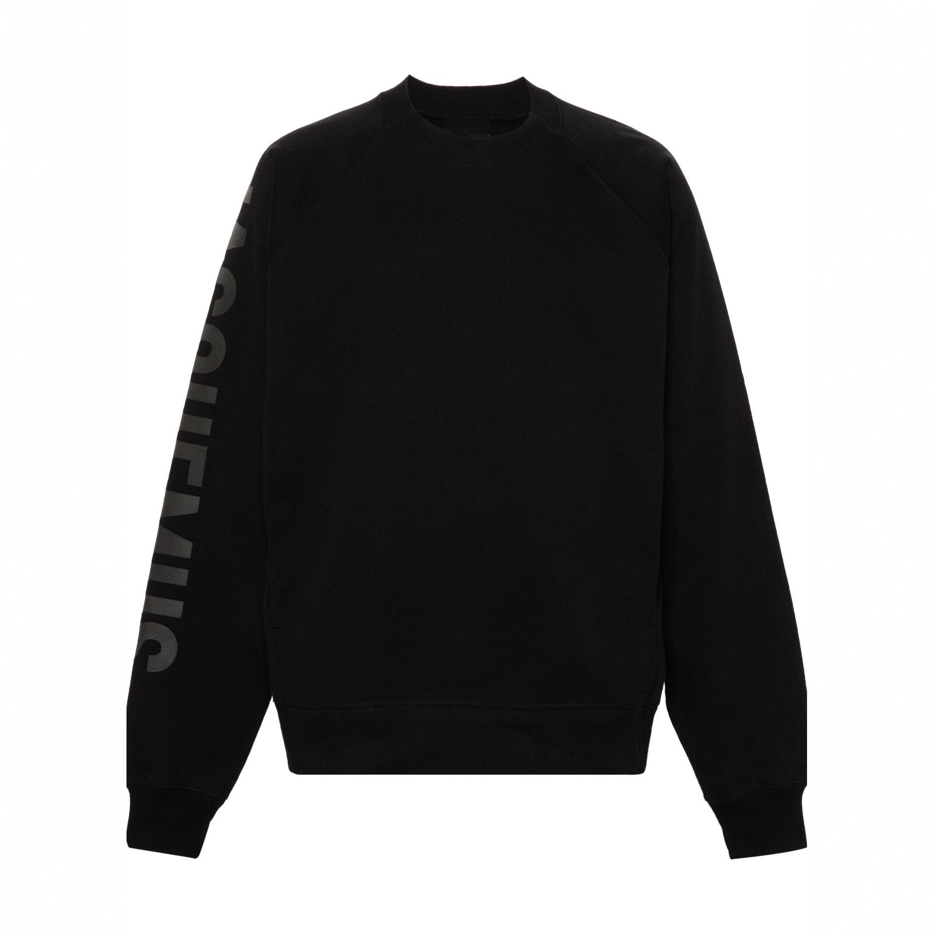 

Повседневная мужская толстовка Jacquemus с круглым вырезом - Коллекция Осень 2025, Свободный крой, Лонгслив Large чёрный