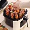 Griglia Verticale in Acciaio Inossidabile Porta Griglia per Friggitrice ad Aria Spiedini Grigliati Strumento per Carne Grigliata Accessorio per Cucina Forno Friggitrice ad Aria