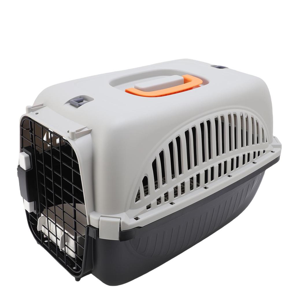 Trasportino per animali in plastica, facile da montare, spazioso, con ottima ventilazione, ideale per viaggi all'aperto.