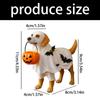 KX4B Halloween Decor with Dog Holding Pumpkin Bowl for Tabletop, Shelf, Mantel, Party & Festive Home Display (1 Piece)