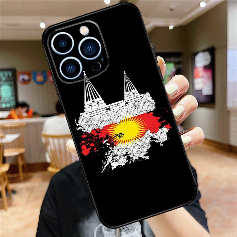 Yazidis Flag Case For iPhone 17 16 15 14 13 12 11 Pro Max Mini Plus 16e 17 Air Bumper Cover Accessories