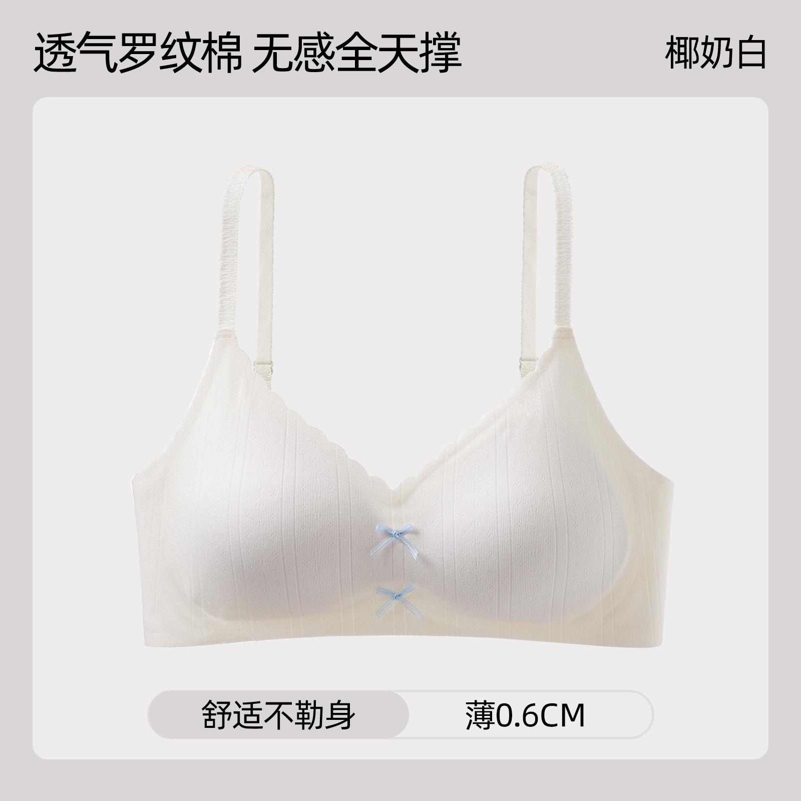 

Бесшовное женское нижнее белье для маленькой груди, собирающее и увеличивающее грудь, бюстгальтеры против провисания, без косточек, с гелевой полоской, мягкая поддержка S 32/70AB