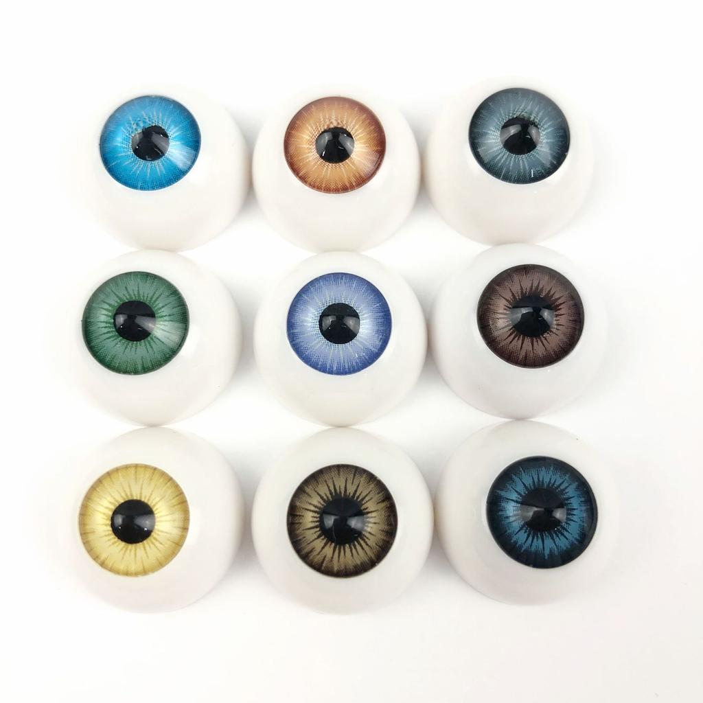 10 stuks(5 paar) Poppen Oogbollen Halfronde Acryl Ogen voor DIY Pop Beer Knutselen Mix Kleur Plastic Poppen Oogbol Poppen Speelgoed Onderdelen
