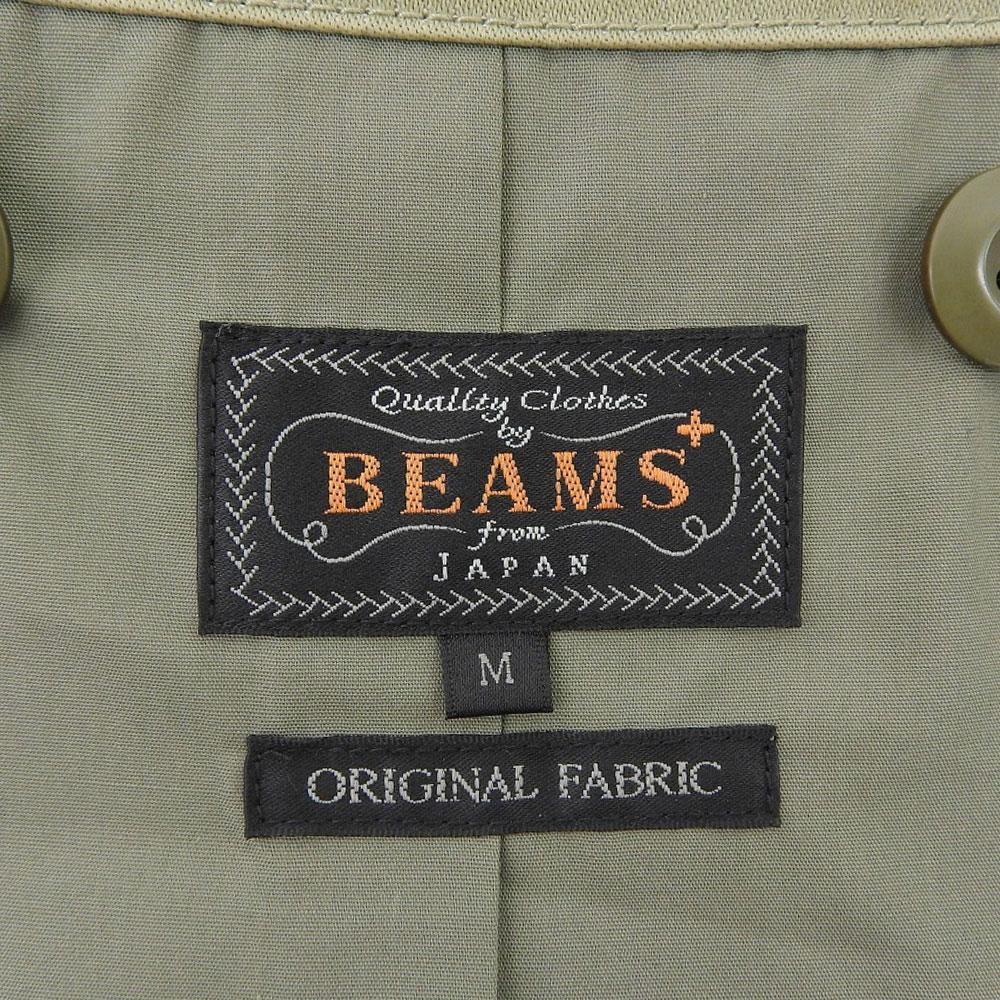 BEAMS Hollow Thread Satin M-65 Jacke Herren Khaki M Jacke M khakiGebraucht