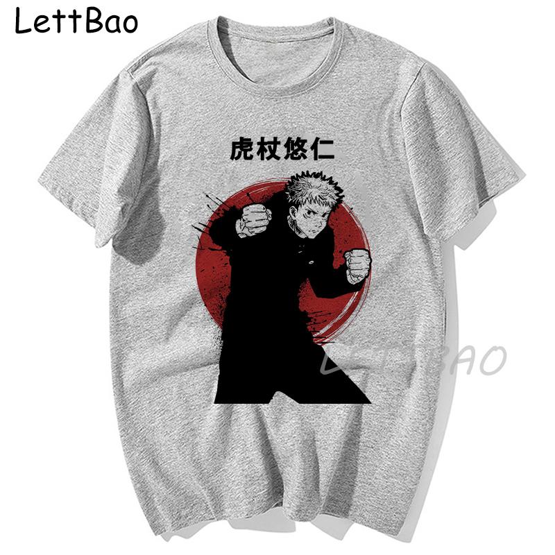 Funny Jujutsu Kaisen T Shirt Anime Shirt Short Sleeve Satoru Gojo Print Summer Tops Japanese Style