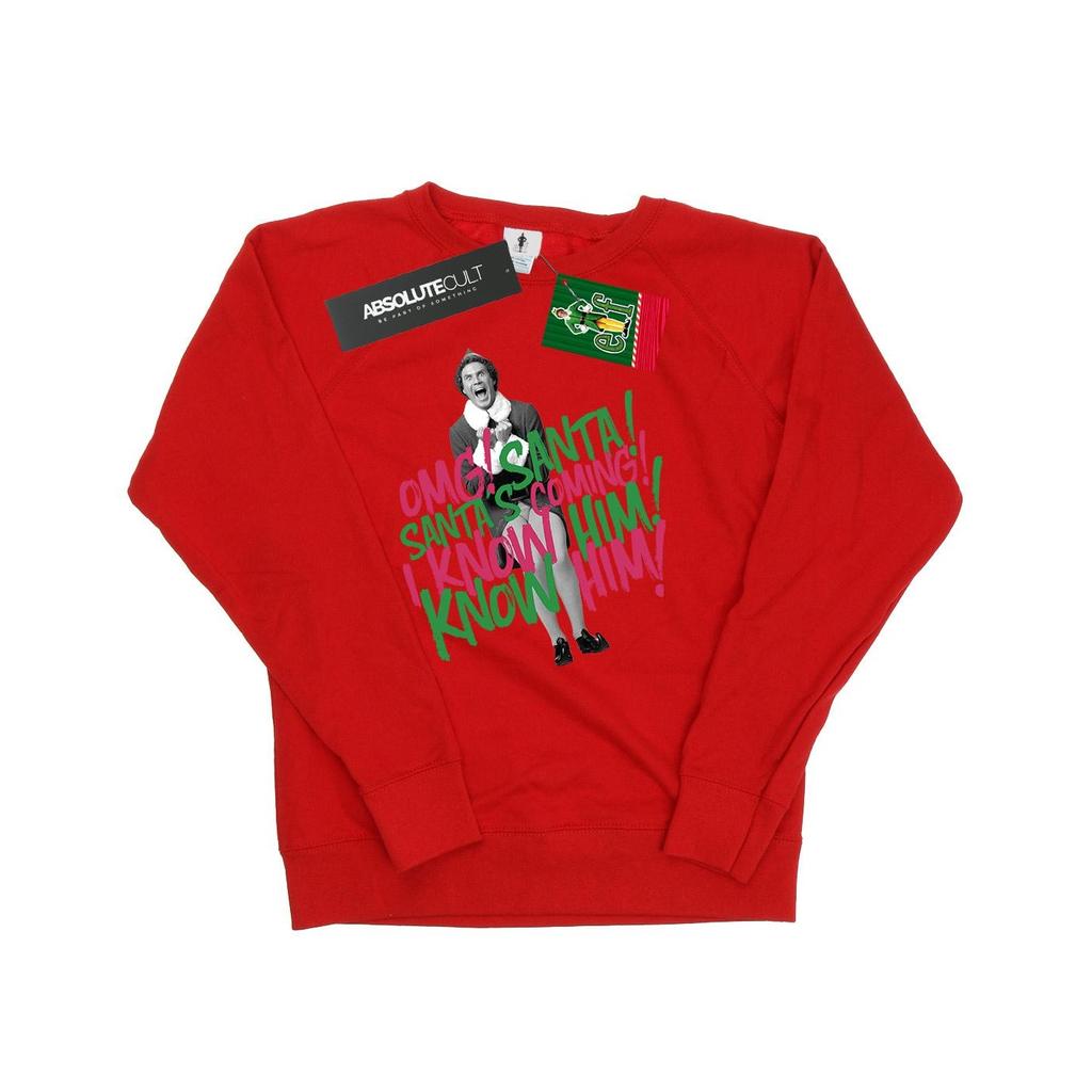 Elf Womens/Ladies Santa´s Coming Sweatshirt