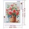 5d DIY Diamond Painting Cross Stitch Rose Flower Basket Diamond Embroidery Mosaic Full Round Drill Home Decor