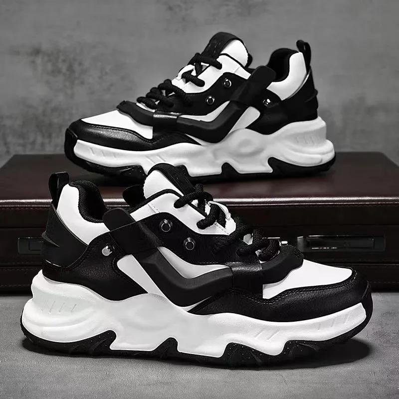 2024 New Discounted Men's Shoes High-quality Classic PU Casual Shoes Anti Slip and Wear-resistant Running Sports Shoes Sneakers
