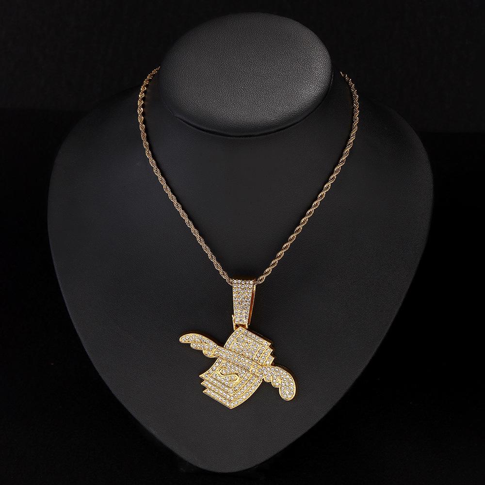 Gold US Dollar Symbol Pendant - High Quality Alloy Jewelry Accessory for DIY Necklaces and Charms