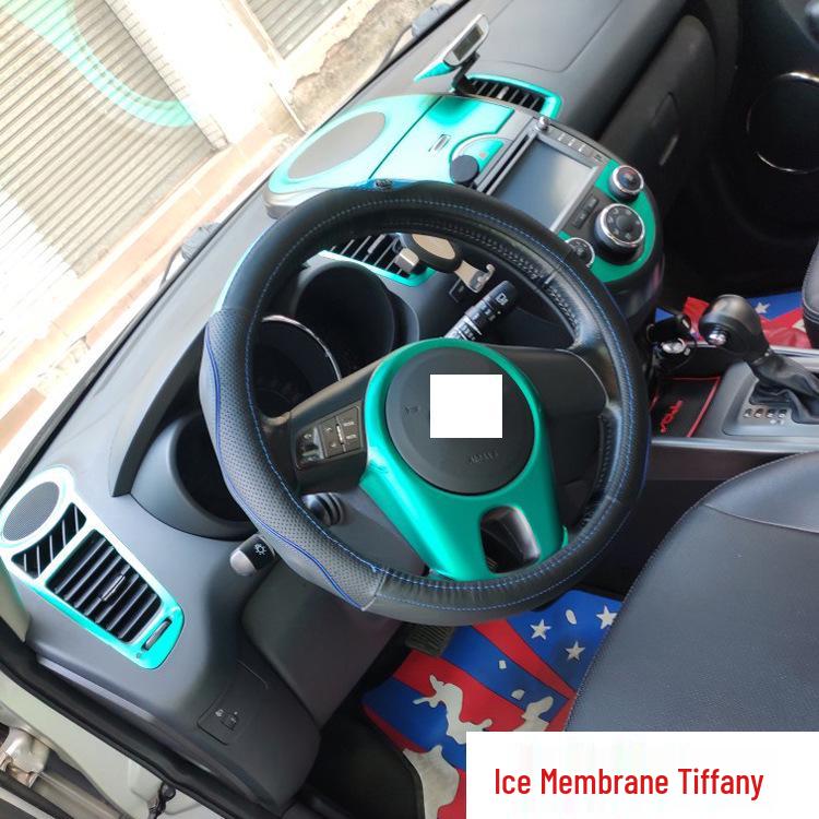 Kia Soul Interior Carbon Fiber Console Protection Stickers