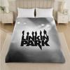 Linkin Park Druck Flanelldecke Gemütliche Leichte Plüschdecke für Bett Sofa Haushalt
