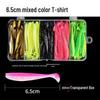 T-Tail Soft Bait Freshwater Fishing Lure Set with Lead Head Hooks for Long-Distance Casting, Bass Fishing, and Micro-Object Tactics.