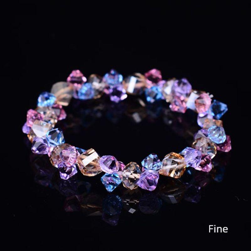 

Нишевый стиль Высококачественная огранка Блестящий женский австрийский кристалл Champagne colorful bracelet (fine)