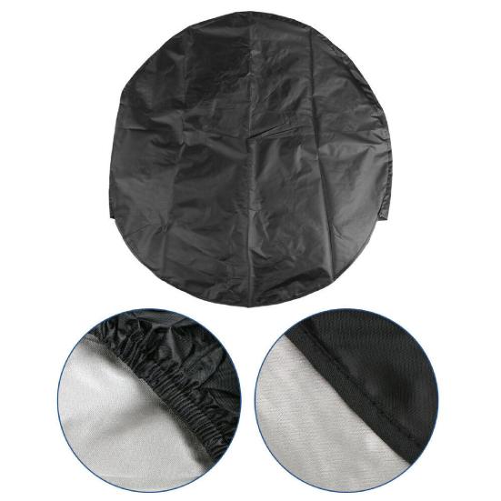 4 Piezas Cubierta de Neumático Impermeable Resistente a la Abrasión Negro Protector de Rueda de Neumático de Coche para RV