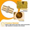 Male Thread Brass Nipples Hex Design NPT Male Nipples Fittings Hex Nipple Connectors