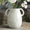 Vintage Wabi Sabi Ceramic Vase for Flower Arrangement Mid Century Modern Home Decor Desktop Water Culture Pot