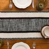 Bohemian Table Runner Striped Table Runner with Tassels Rustic Fringed Table Runner for Home Farmhouse Dining Table Decor