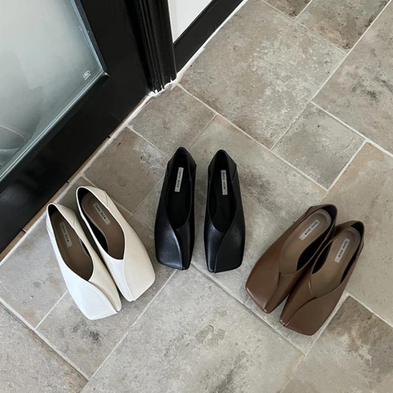 Fashion 2025 Spring Autumn Slip On Women Mary Jane Shoes Fashion Female Outdoor Soft Leather Dress Flats Shoes