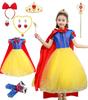 AOTYP Princess Dress, Snow White-Style Dress, Kids' Cosplay, Luxury 9-Piece Princess Dress, Kids' Costume, Girls' Disney Princess Dress, Dress Up, Par