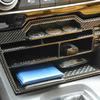For 2016- Honda Civic Car Accessories Interior Carbon Fiber Console Storage Box With USB Port