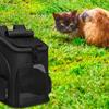 Cat Travel Carrier Portable Expandable Soft-Sided Puppy Carrier Breathable Pet Backpacks For Car Flight Vet Visit Grooming