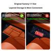 For Leapmotor C16 C10 Car Center Console Lower Storage Box Silicone Double-Layer Organizer Box Modification Interior Accessories