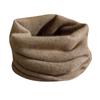 Men's 100% Pure Cashmere Knitted Neck Warmer - Autumn/Winter Style with Rolled Edge for Added Warmth and Comfort