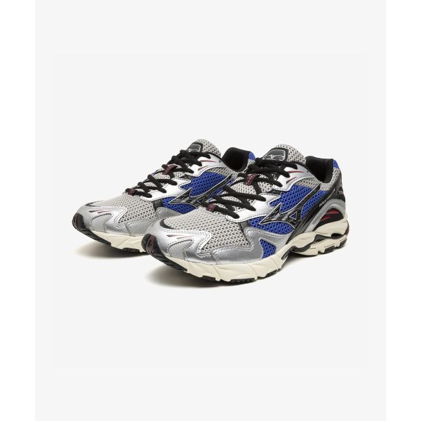 Mizuno נעלי סניקרס יוניסקס Wave Rider 10 כחול כסף D1GA210416