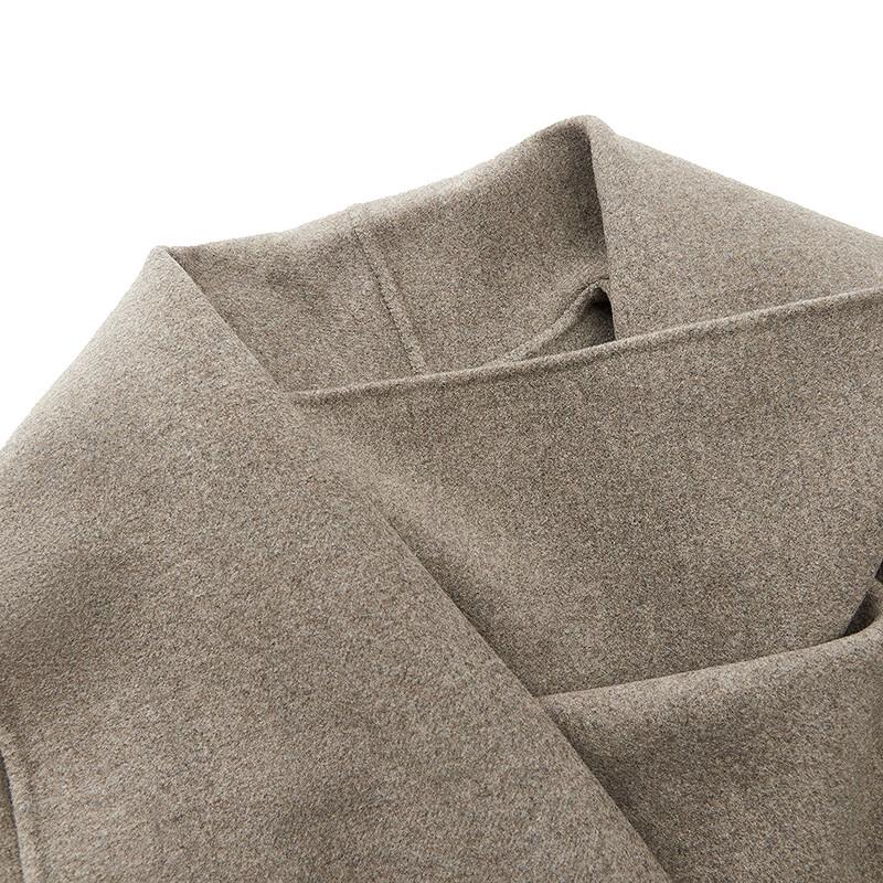 JNBY 2025 Winter Loose H-Line Wool Blend Coat